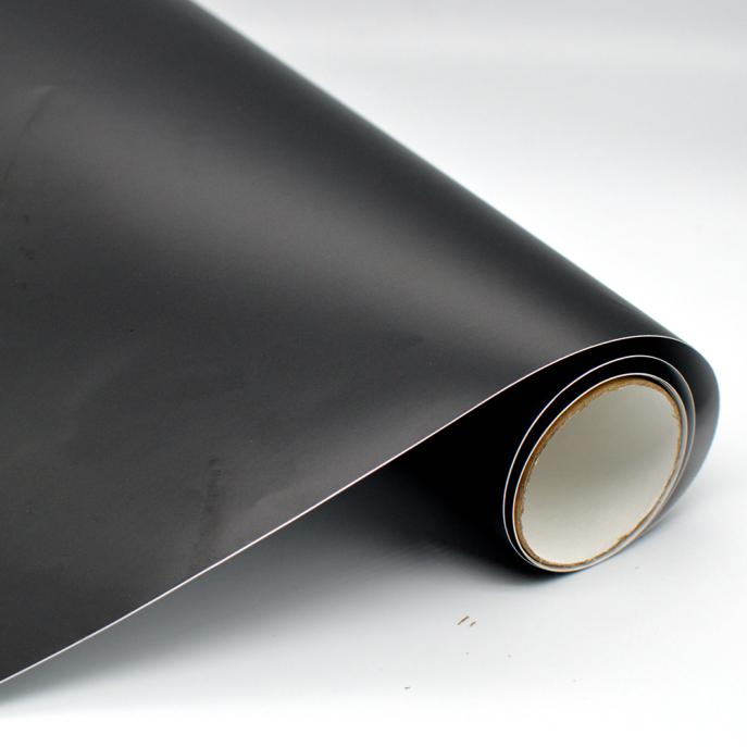 China Gline wholesale PVC black vinyl sticker roll permanent self